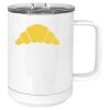 15 oz. White Vacuum Insulated Mug w/Slider Lid Thumbnail