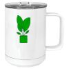 15 oz. White Vacuum Insulated Mug w/Slider Lid Thumbnail