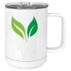 15 oz. White Vacuum Insulated Mug w/Slider Lid Thumbnail