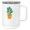 15 oz. White Vacuum Insulated Mug w/Slider Lid Thumbnail