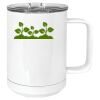 15 oz. White Vacuum Insulated Mug w/Slider Lid Thumbnail