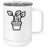 15 oz. White Vacuum Insulated Mug w/Slider Lid Thumbnail