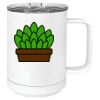 15 oz. White Vacuum Insulated Mug w/Slider Lid Thumbnail