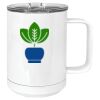 15 oz. White Vacuum Insulated Mug w/Slider Lid Thumbnail