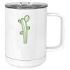 15 oz. White Vacuum Insulated Mug w/Slider Lid Thumbnail