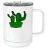 15 oz. White Vacuum Insulated Mug w/Slider Lid Thumbnail