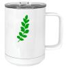 15 oz. White Vacuum Insulated Mug w/Slider Lid Thumbnail