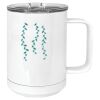 15 oz. White Vacuum Insulated Mug w/Slider Lid Thumbnail