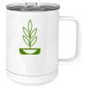 15 oz. White Vacuum Insulated Mug w/Slider Lid Thumbnail