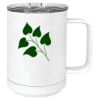 15 oz. White Vacuum Insulated Mug w/Slider Lid Thumbnail