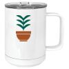 15 oz. White Vacuum Insulated Mug w/Slider Lid Thumbnail
