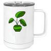 15 oz. White Vacuum Insulated Mug w/Slider Lid Thumbnail