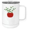 15 oz. White Vacuum Insulated Mug w/Slider Lid Thumbnail