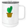 15 oz. White Vacuum Insulated Mug w/Slider Lid Thumbnail