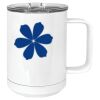 15 oz. White Vacuum Insulated Mug w/Slider Lid Thumbnail