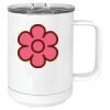 15 oz. White Vacuum Insulated Mug w/Slider Lid Thumbnail