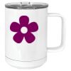 15 oz. White Vacuum Insulated Mug w/Slider Lid Thumbnail