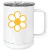 15 oz. White Vacuum Insulated Mug w/Slider Lid Thumbnail