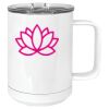 15 oz. White Vacuum Insulated Mug w/Slider Lid Thumbnail