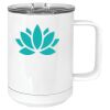 15 oz. White Vacuum Insulated Mug w/Slider Lid Thumbnail