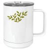 15 oz. White Vacuum Insulated Mug w/Slider Lid Thumbnail