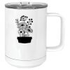 15 oz. White Vacuum Insulated Mug w/Slider Lid Thumbnail