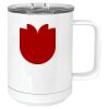 15 oz. White Vacuum Insulated Mug w/Slider Lid Thumbnail