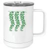 15 oz. White Vacuum Insulated Mug w/Slider Lid Thumbnail