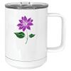 15 oz. White Vacuum Insulated Mug w/Slider Lid Thumbnail