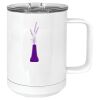 15 oz. White Vacuum Insulated Mug w/Slider Lid Thumbnail