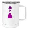15 oz. White Vacuum Insulated Mug w/Slider Lid Thumbnail