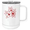 15 oz. White Vacuum Insulated Mug w/Slider Lid Thumbnail