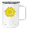 15 oz. White Vacuum Insulated Mug w/Slider Lid Thumbnail
