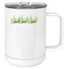 15 oz. White Vacuum Insulated Mug w/Slider Lid Thumbnail