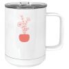 15 oz. White Vacuum Insulated Mug w/Slider Lid Thumbnail