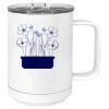 15 oz. White Vacuum Insulated Mug w/Slider Lid Thumbnail