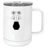 15 oz. White Vacuum Insulated Mug w/Slider Lid Thumbnail