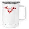 15 oz. White Vacuum Insulated Mug w/Slider Lid Thumbnail