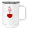 15 oz. White Vacuum Insulated Mug w/Slider Lid Thumbnail