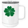 15 oz. White Vacuum Insulated Mug w/Slider Lid Thumbnail