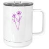 15 oz. White Vacuum Insulated Mug w/Slider Lid Thumbnail