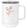 15 oz. White Vacuum Insulated Mug w/Slider Lid Thumbnail