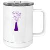 15 oz. White Vacuum Insulated Mug w/Slider Lid Thumbnail