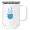 15 oz. White Vacuum Insulated Mug w/Slider Lid Thumbnail