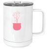 15 oz. White Vacuum Insulated Mug w/Slider Lid Thumbnail