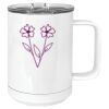 15 oz. White Vacuum Insulated Mug w/Slider Lid Thumbnail