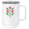 15 oz. White Vacuum Insulated Mug w/Slider Lid Thumbnail