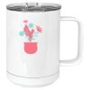 15 oz. White Vacuum Insulated Mug w/Slider Lid Thumbnail