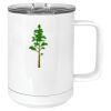15 oz. White Vacuum Insulated Mug w/Slider Lid Thumbnail