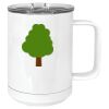 15 oz. White Vacuum Insulated Mug w/Slider Lid Thumbnail